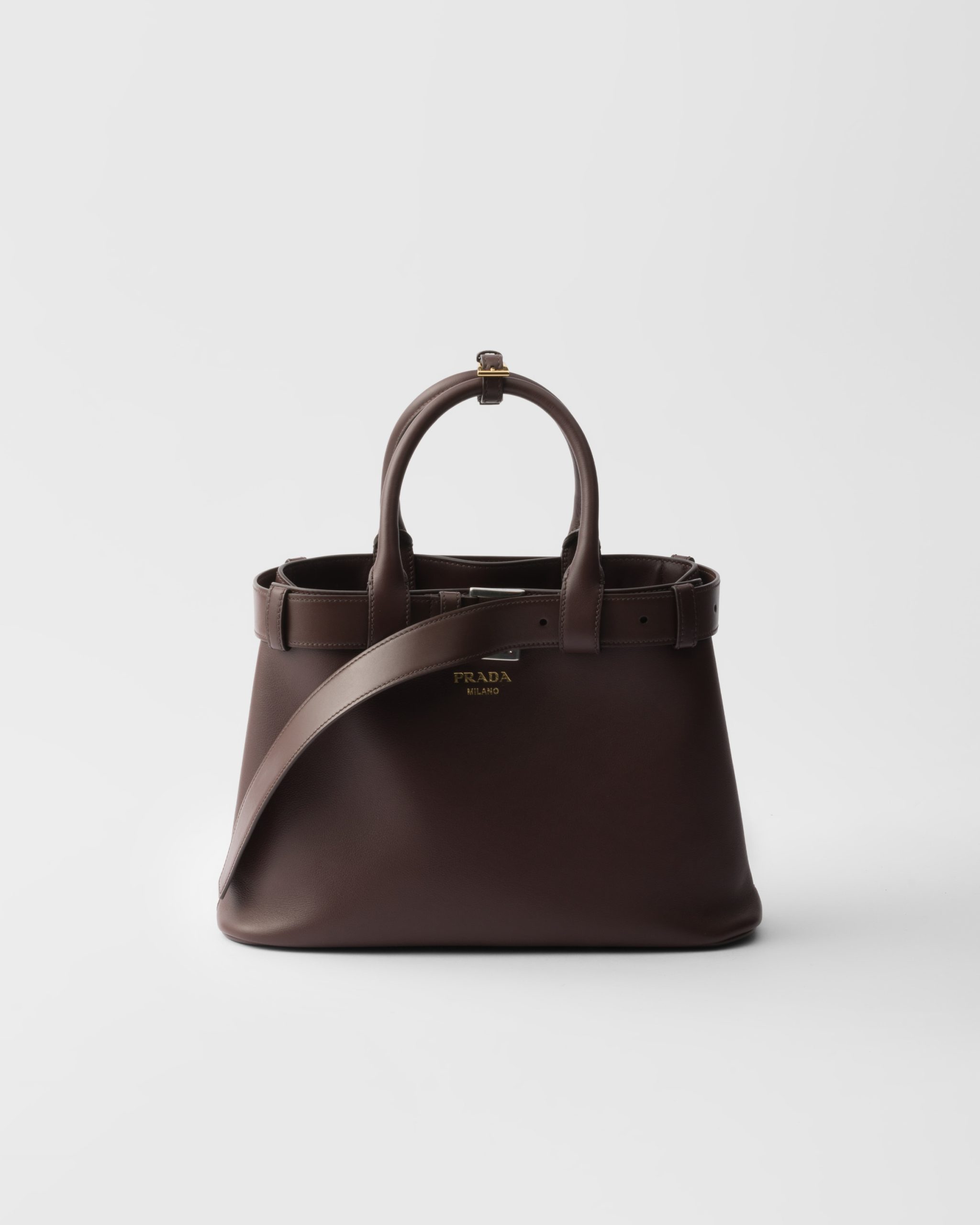 Prada Buckle small leather handbag with belt - Image 1